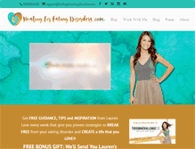 Tablet Screenshot of healingforeatingdisorders.com